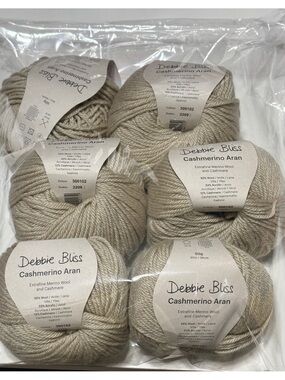 Debbie Bliss Cashmerino Aran Yarn - Neutral Beige Bundle